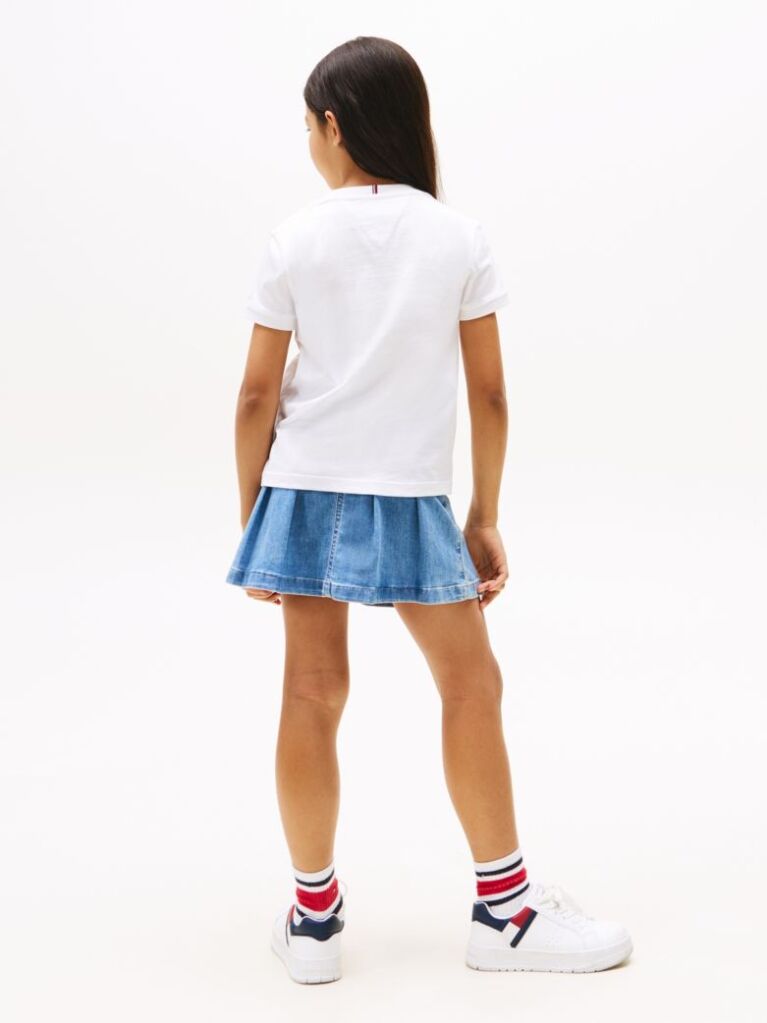Alb Tricou Cu Personaj Steag  Fete