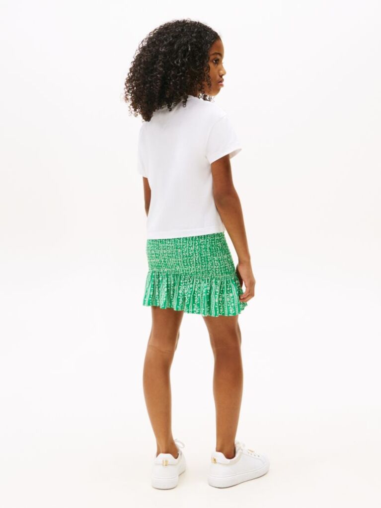 Alb Tricou Relaxat Cu Imprimeu Grafic  Fete