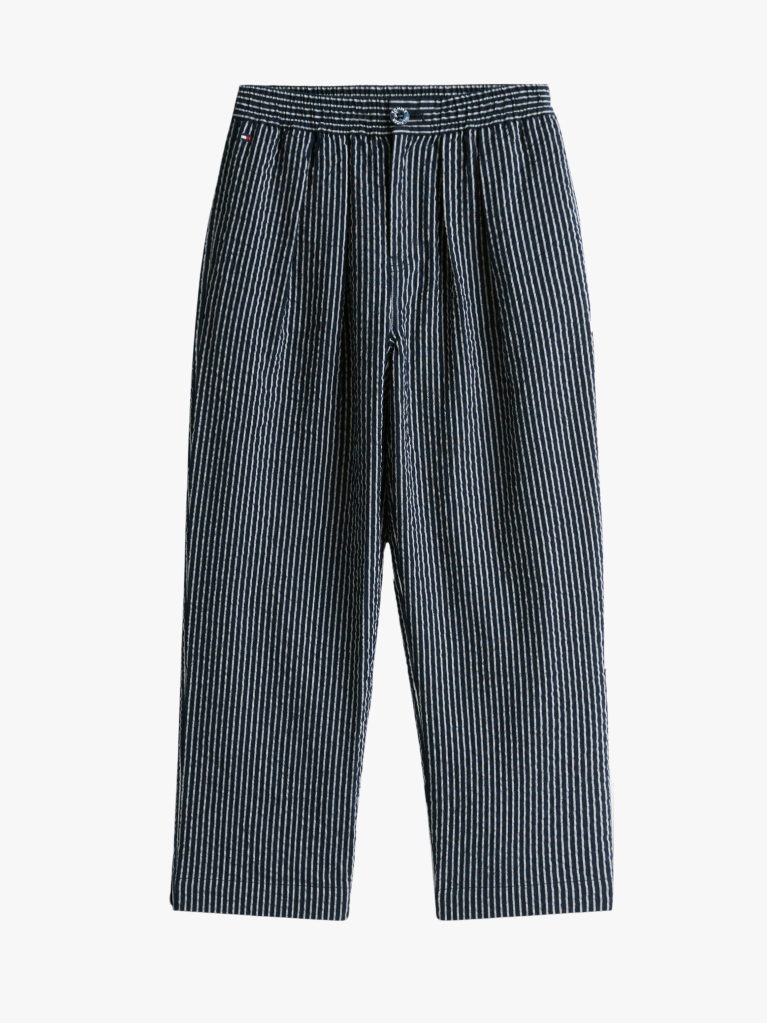 Multi Pantaloni Relaxati Cu Dungi Seersucker  Fete