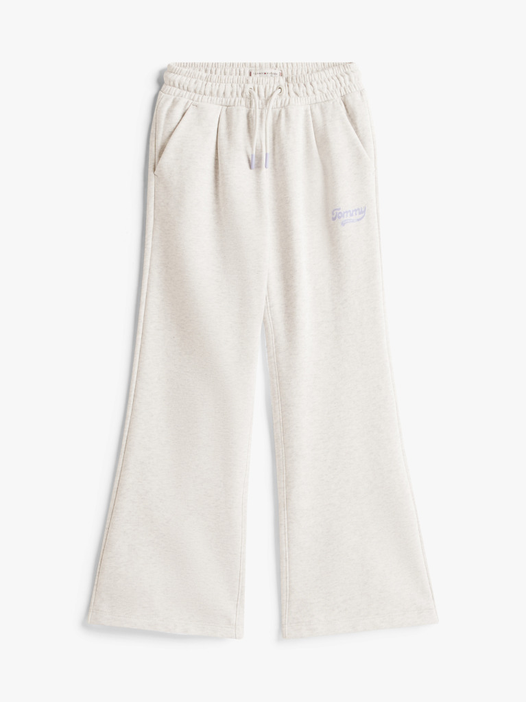 Gri Pantaloni Jogger Varsity Cu Croiala Larga Si Logo  Fete