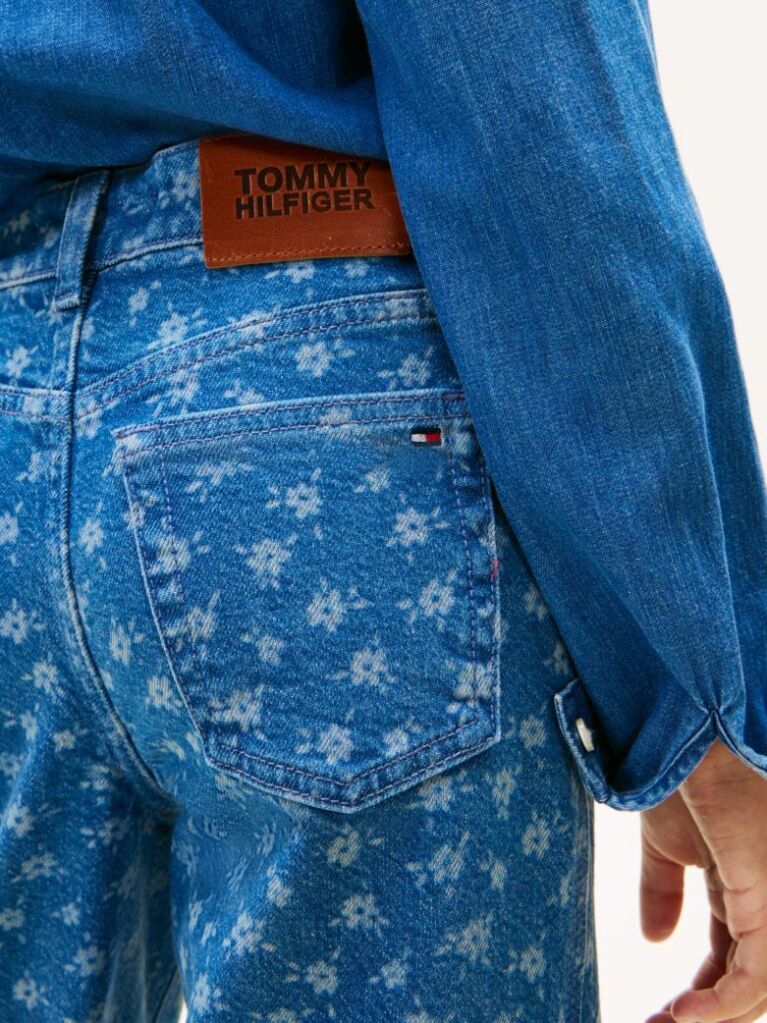 Denim Mabel Floral Blugi Wide Leg Cu Imprimeu  Fete