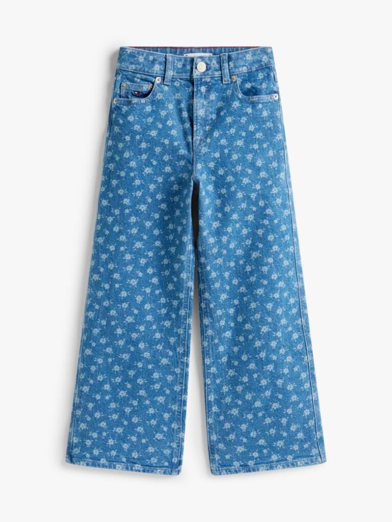 Denim Mabel Floral Blugi Wide Leg Cu Imprimeu  Fete