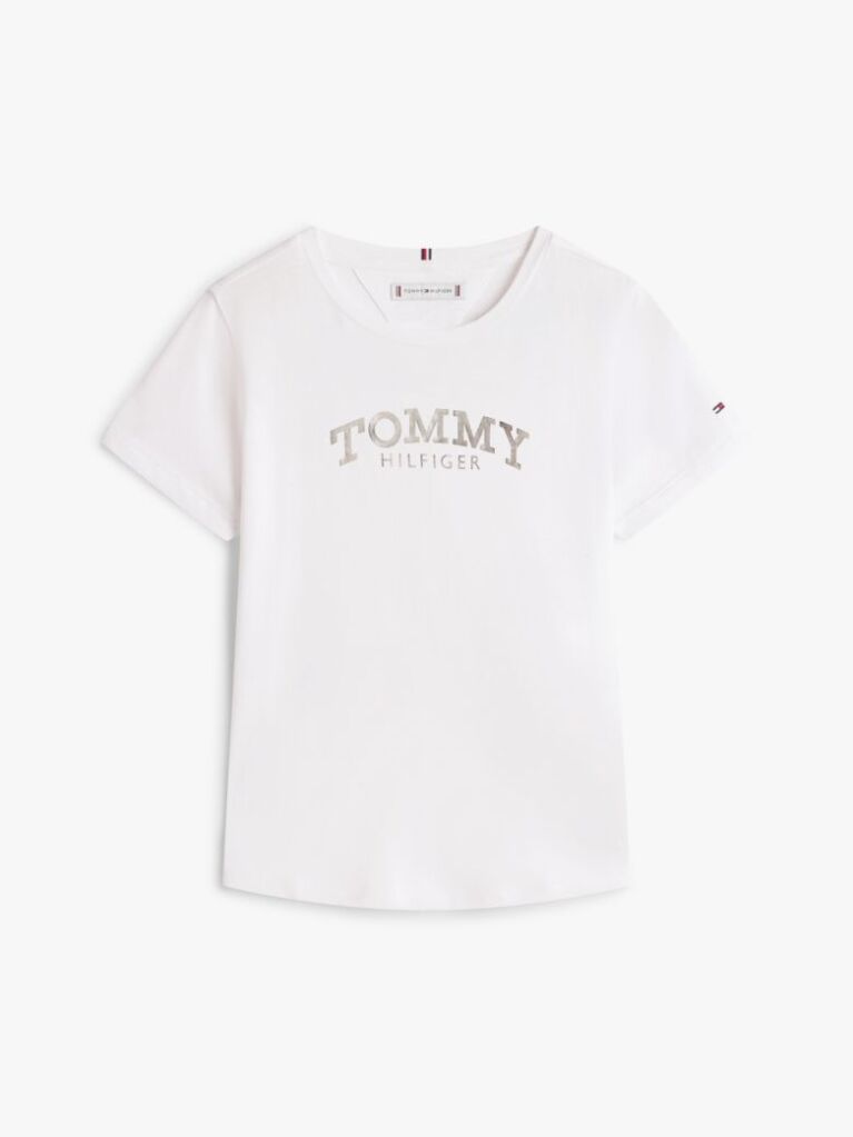 White Bomber Jacket With Colour-Blocked Logo On The Back  Girls