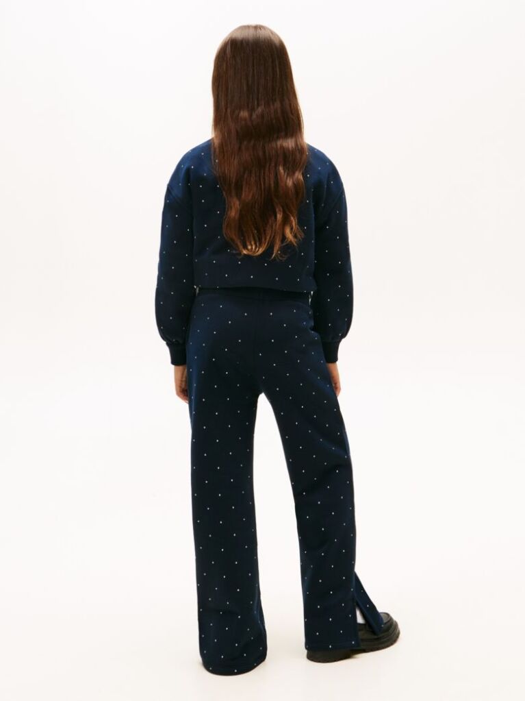 Blue Festive Pantaloni De Trening Cu Tinte  Fete