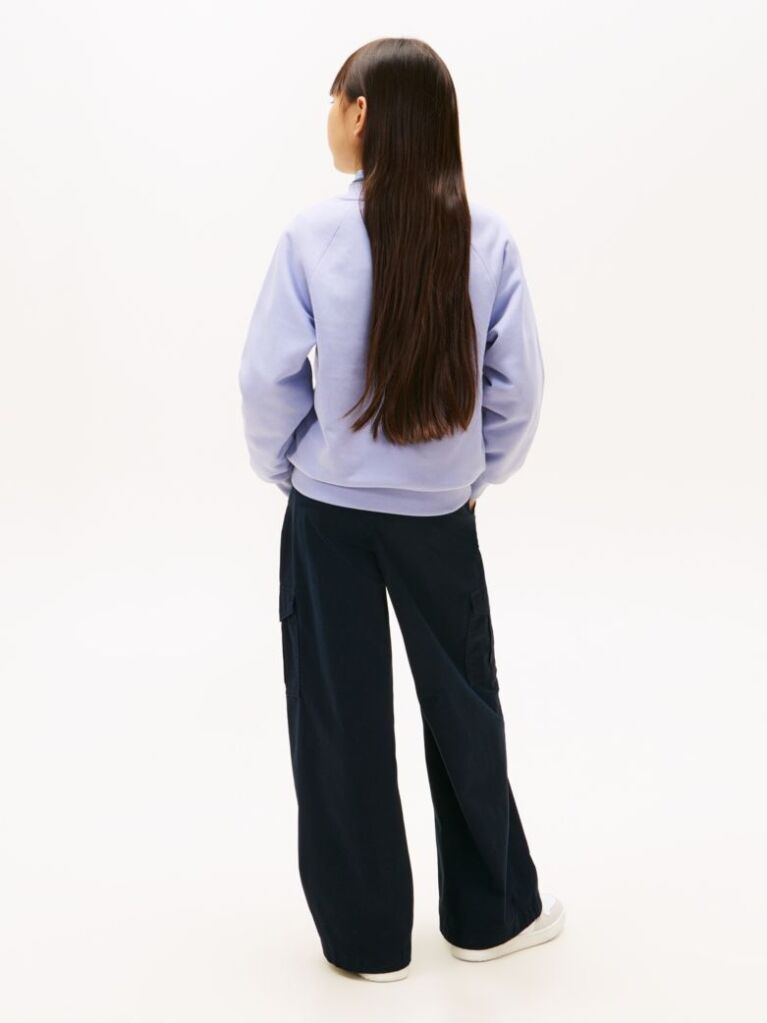 Purple Heart Logo Embroidery Sweatshirt  Girls