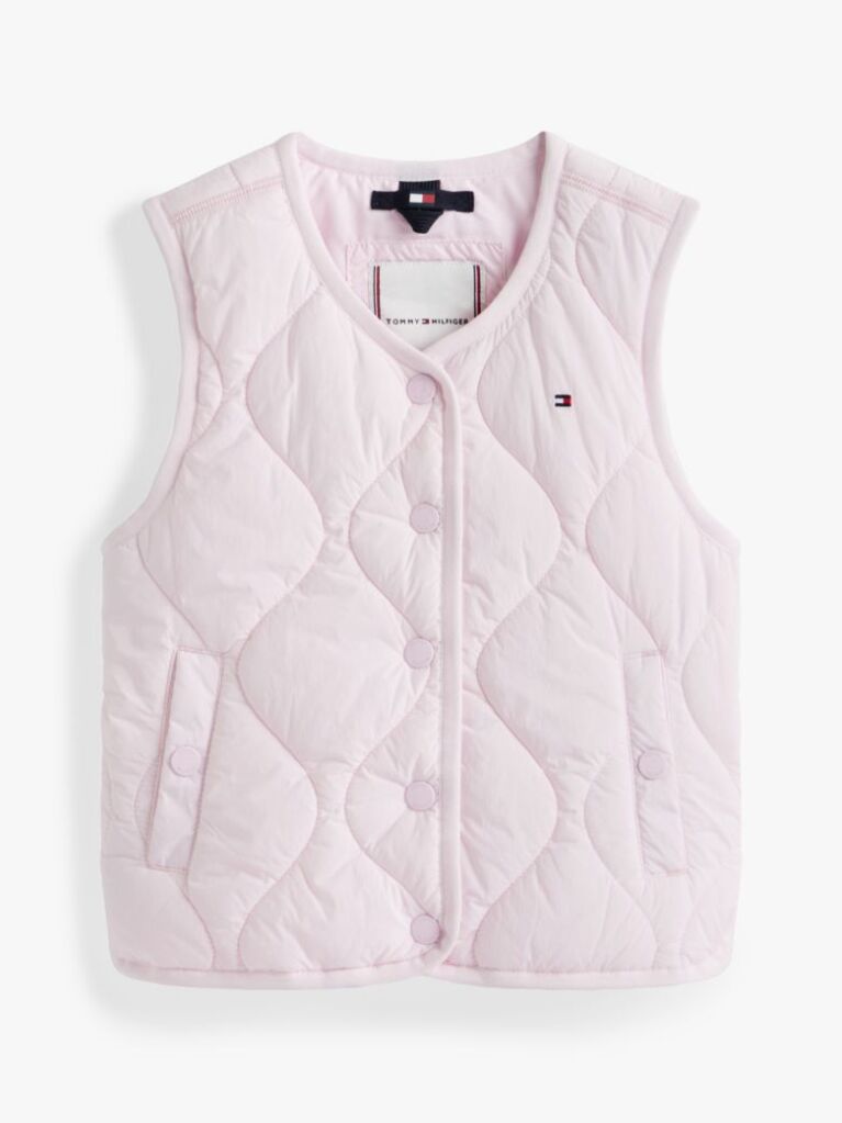 Pink Onion Quilted Gilet  Girls