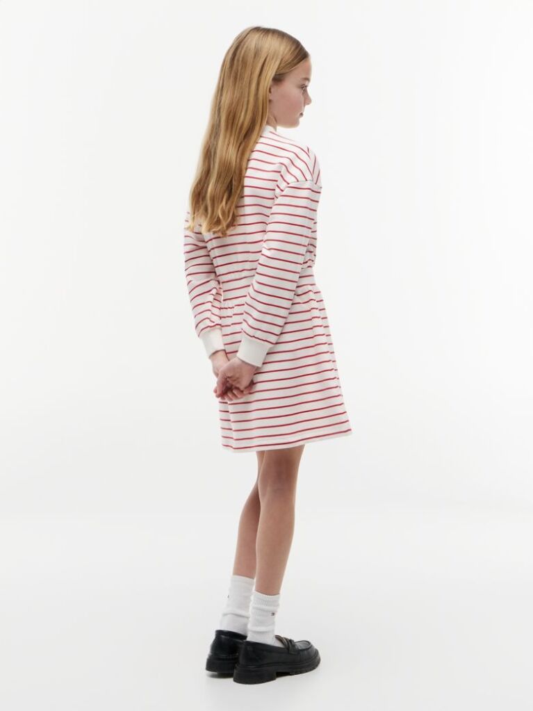 Multi Stripe Relaxed Sweatshirt Dress  Girls