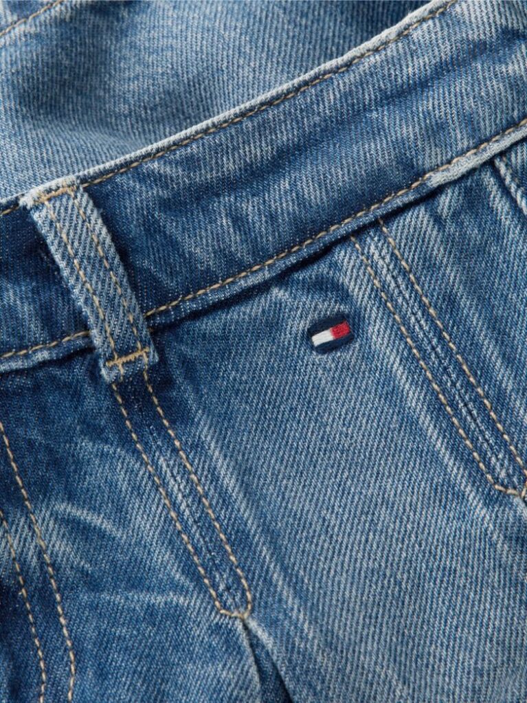 Denim Pleated Denim Skirt  Girls