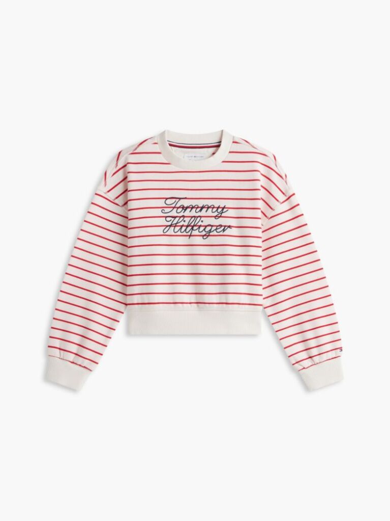 Multi Rope Logo Relaxed Terry Sweatshirt  Girls