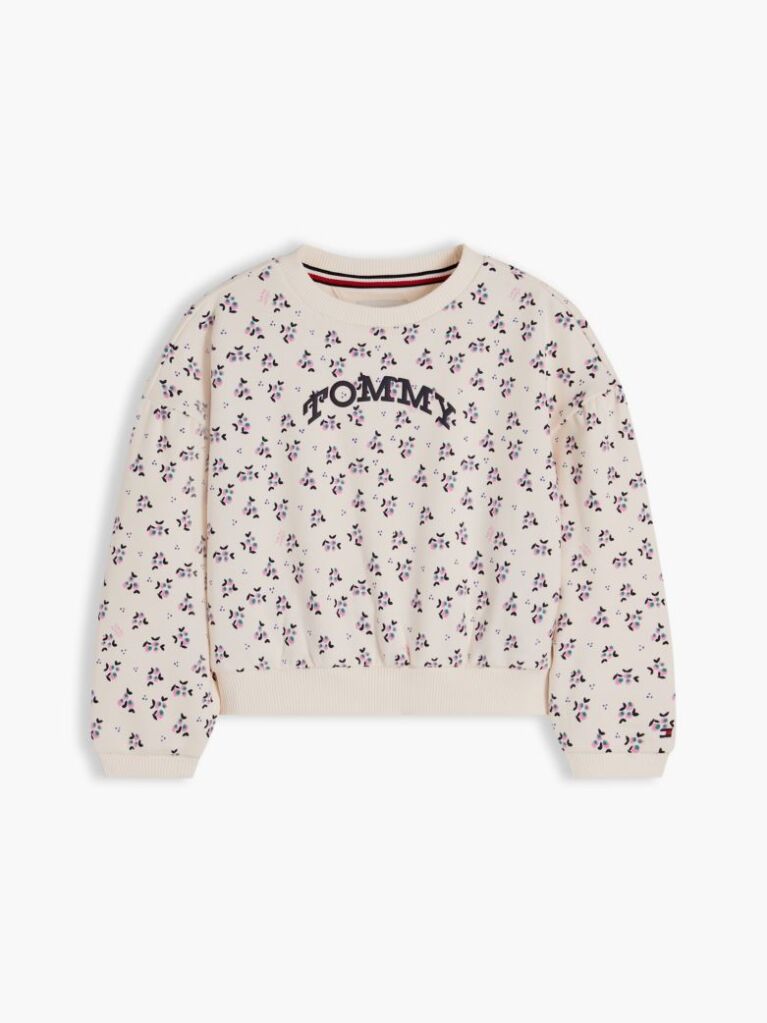 Multi Logo Relaxed Terry Sweatshirt  Girls
