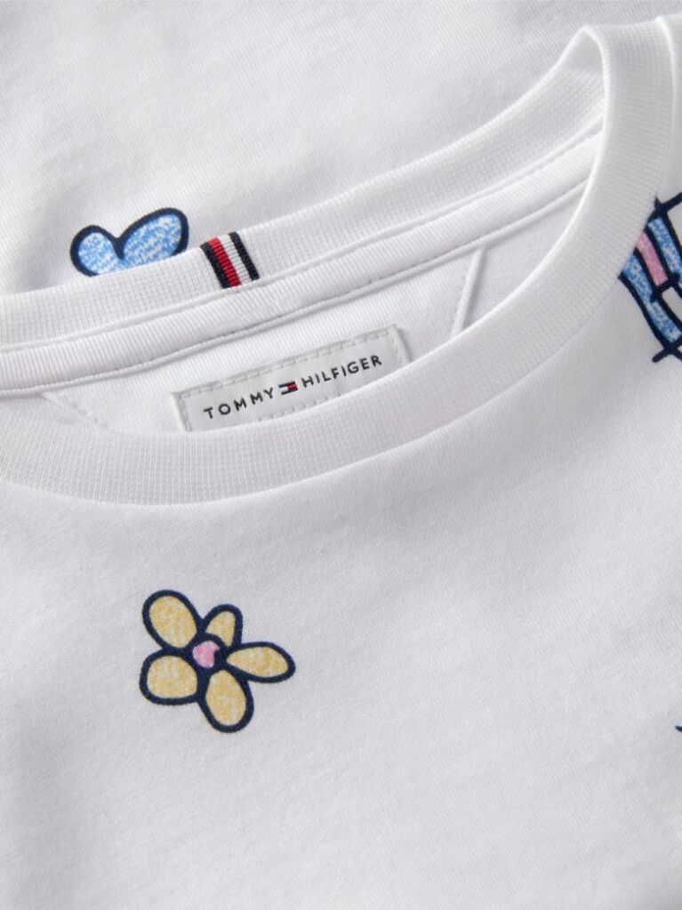 White Logo T-Shirt  Girls