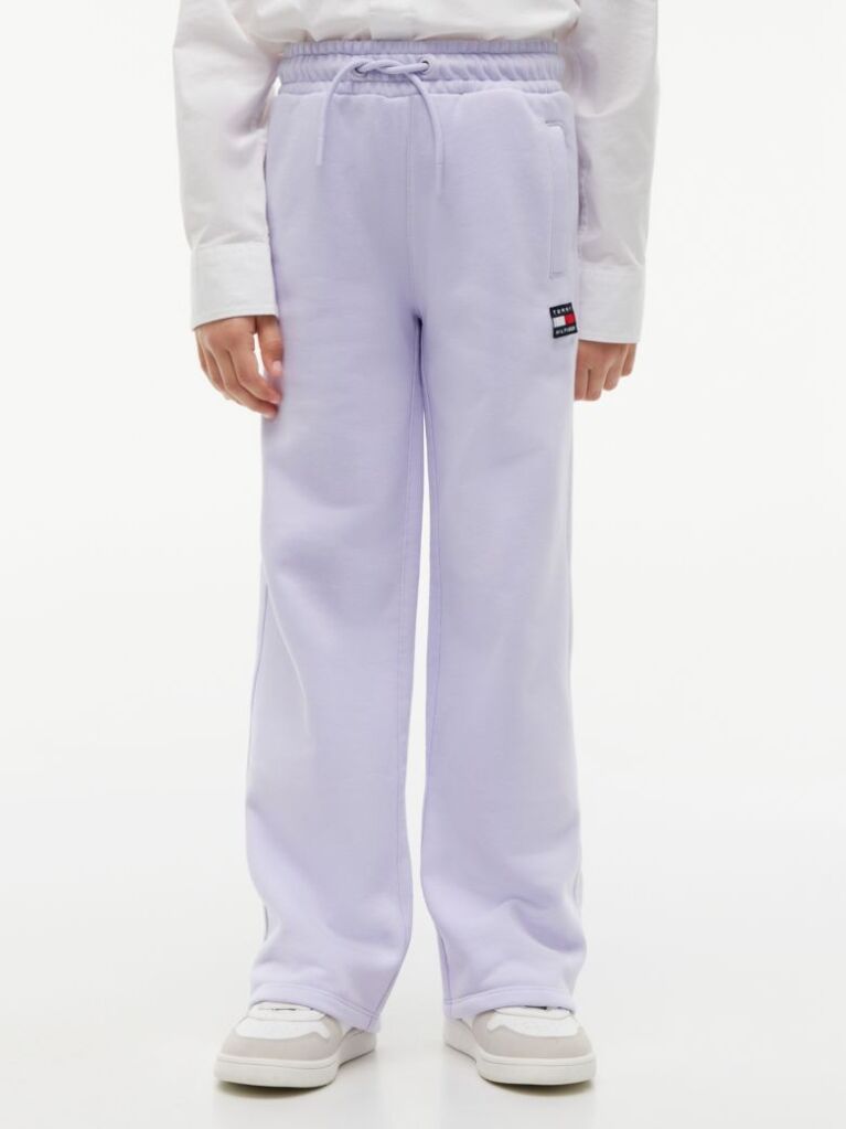 Purple Heritage Flag Wide Leg Joggers  Girls