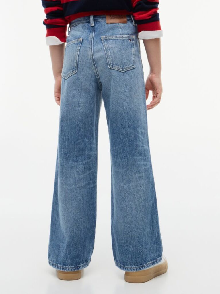 Blue Mabel High Rise Wide Leg Jeans  Girls