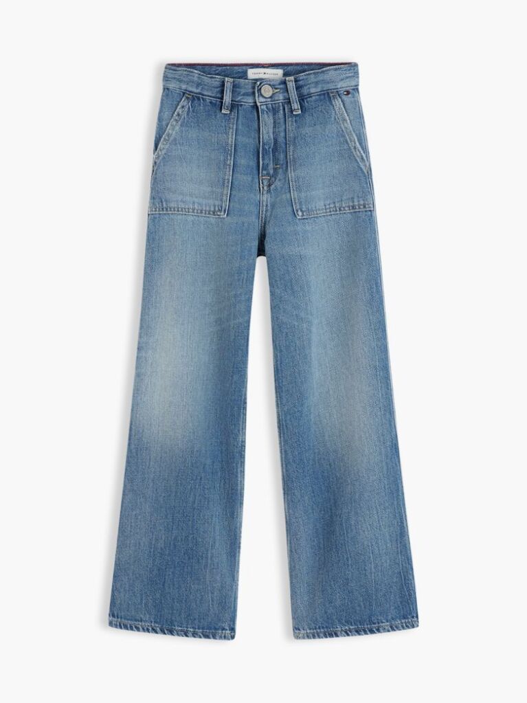 Blue Mabel High Rise Wide Leg Jeans  Girls