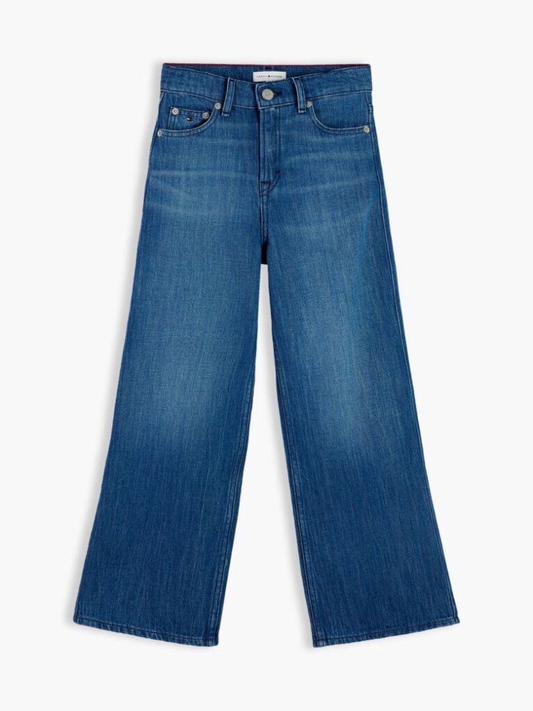 Blue Mabel High Rise Wide Leg Faded Jeans  Girls