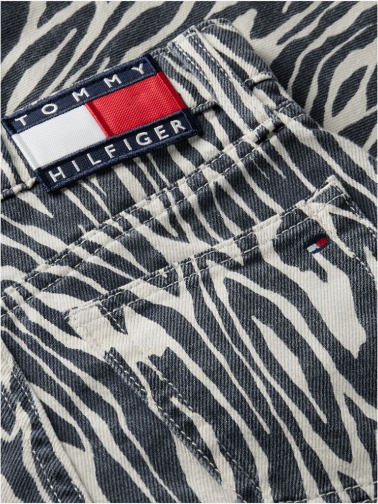 Multi Mabel Blugi Cu Talie Inalta Croiala Wide Si Imprimeu Zebra  Fete