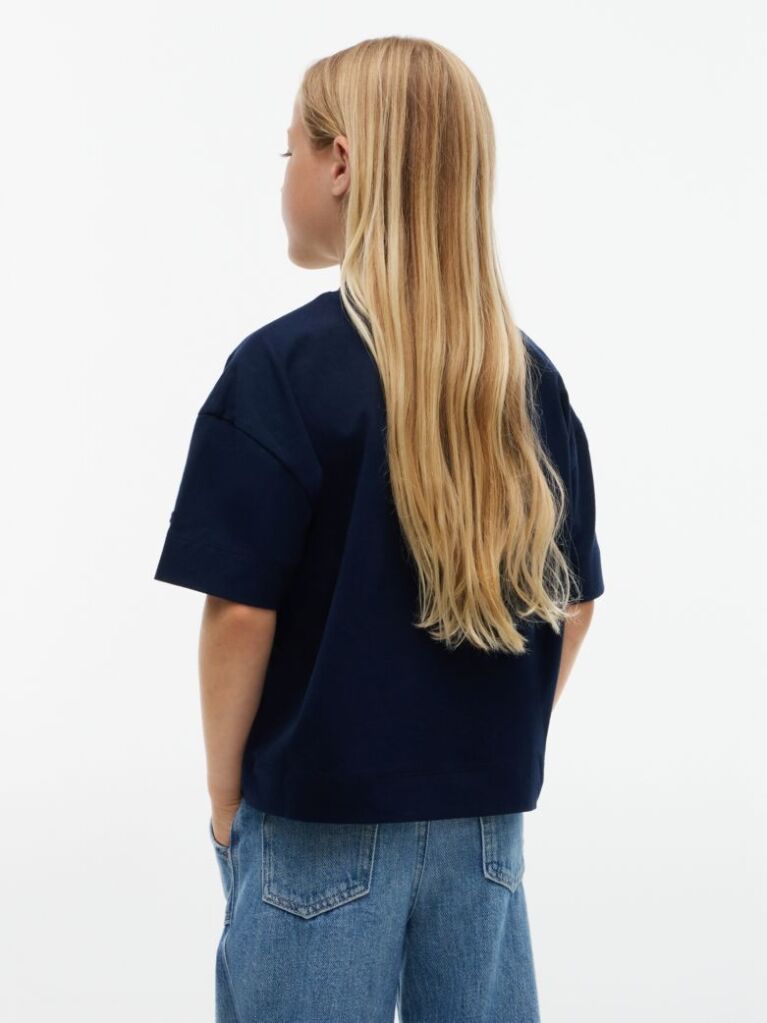 Blue Star Logo Peached T-Shirt  Girls