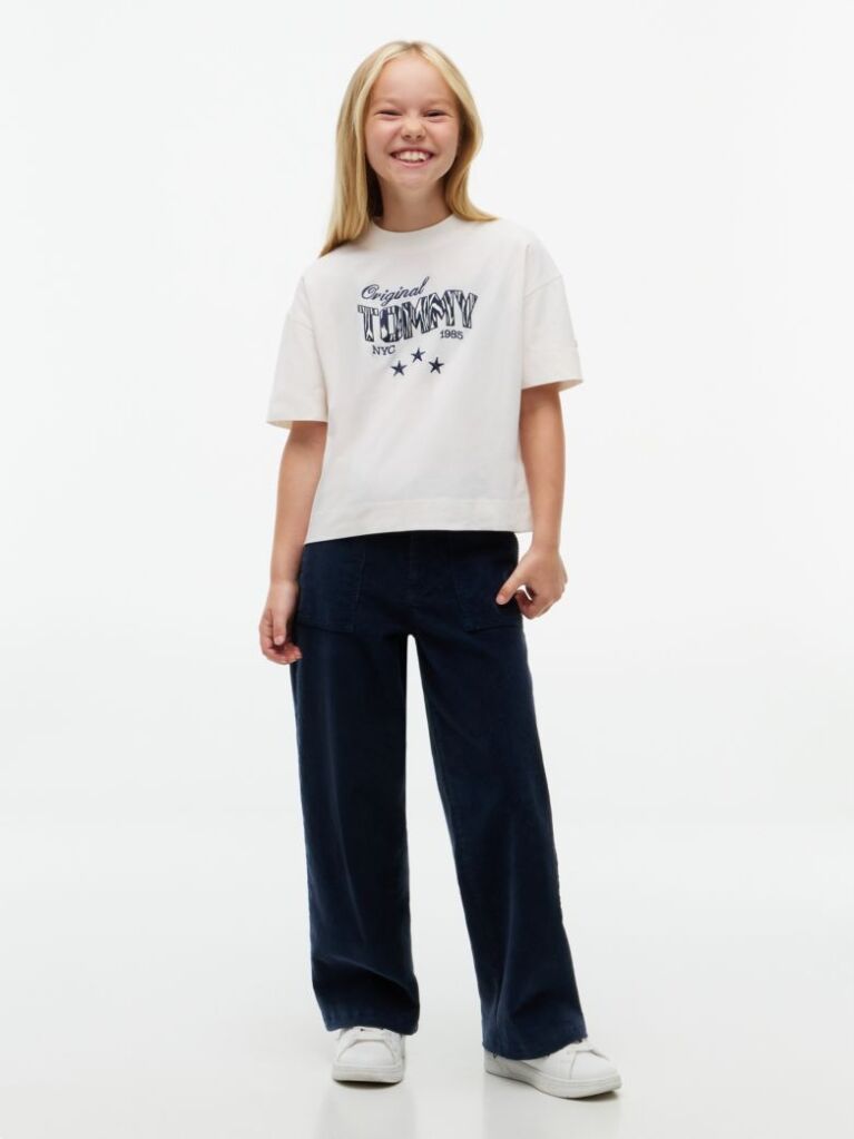 White Star Logo Peached T-Shirt  Girls