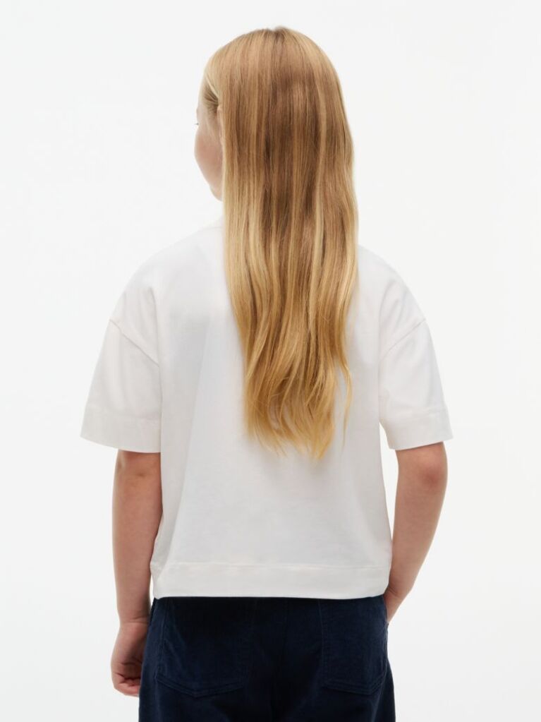 White Star Logo Peached T-Shirt  Girls