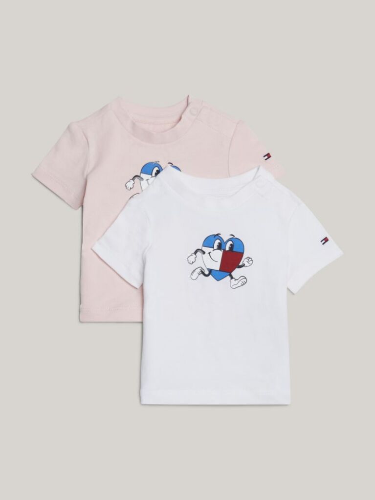 Multi 2-Pack Flag Character T-Shirt Gift Box  Newborn