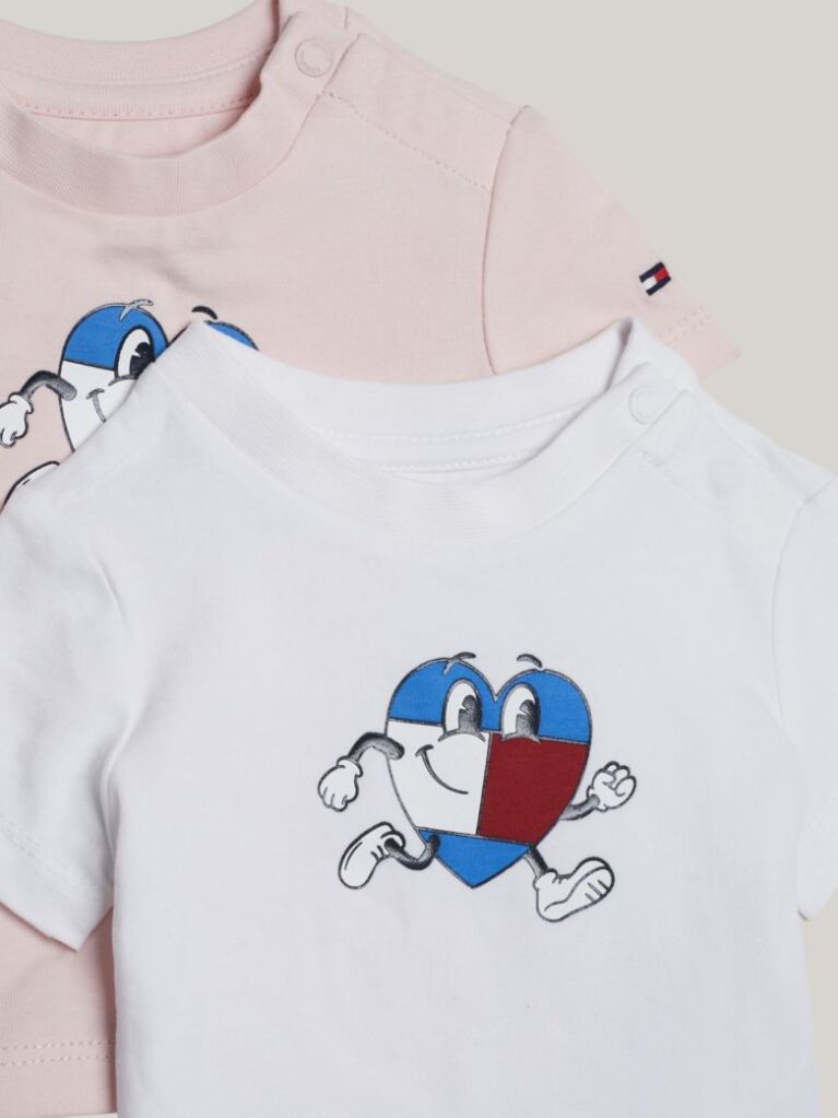 Multi 2-Pack Flag Character T-Shirt Gift Box  Newborn