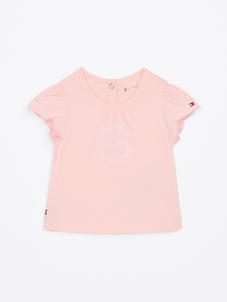 Pink Ruffle Sleeve T-Shirt  Newborn