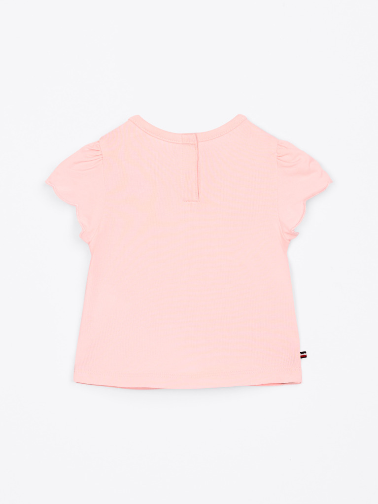 Pink Ruffle Sleeve T-Shirt  Newborn