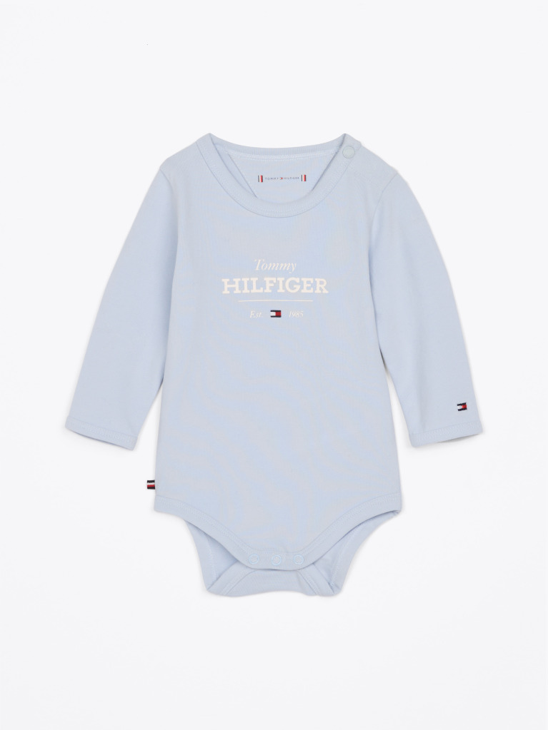Blue Body Cu Maneca Lunga Hilfiger Monotype  Nou nascuti