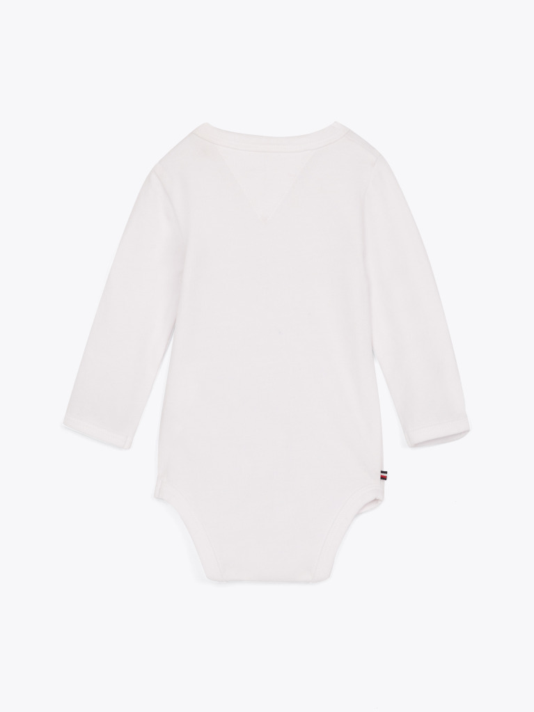 Alb Body Cu Maneca Lunga Hilfiger Monotype  Nou nascuti