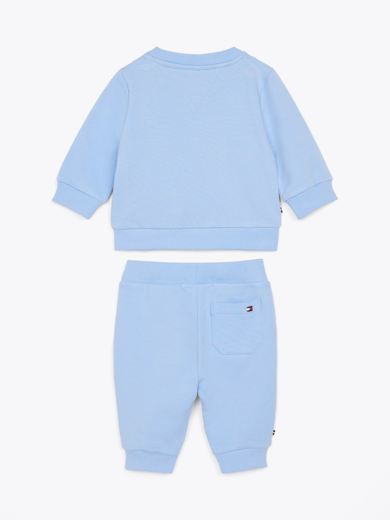 Blue Hilfiger Monotype Sweatshirt And Joggers Set  Newborn