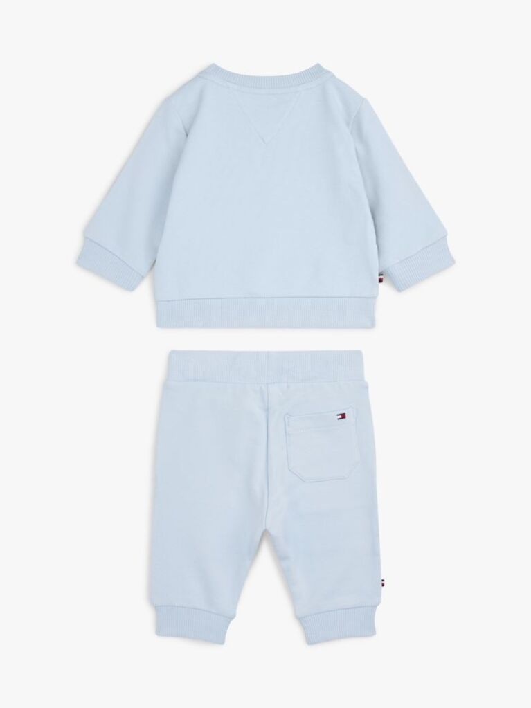 Blue Hilfiger Monotype Sweatshirt And Joggers Set  Newborn
