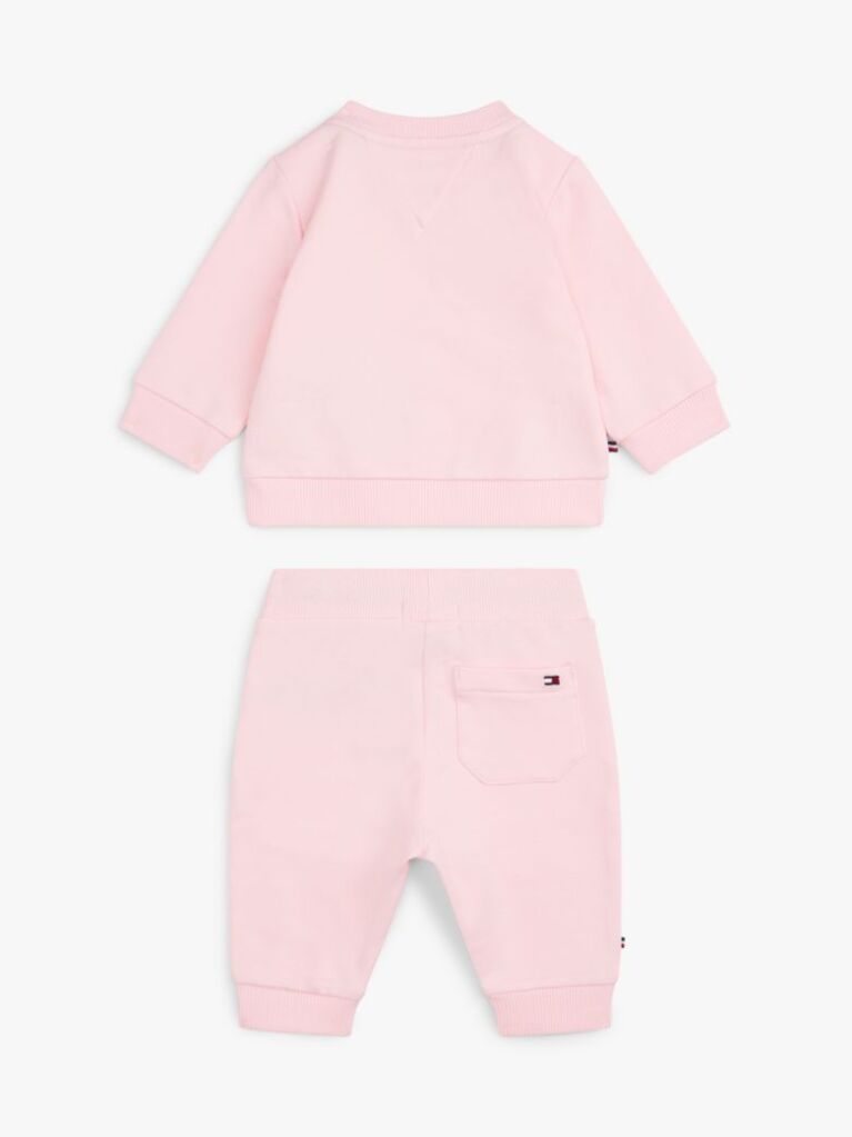 Roz Set Hanorac Si Pantaloni Joggers Hilfiger Monotype  Nou nascuti