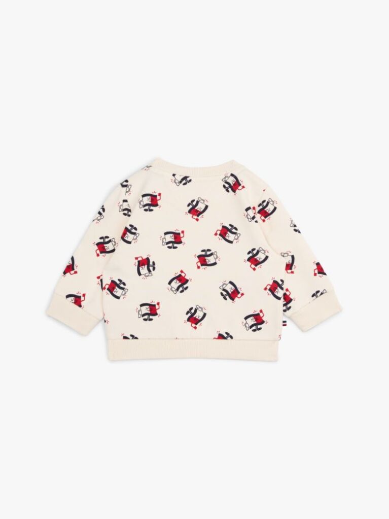 Multi Print Crew Neck Sweatshirt  Newborn