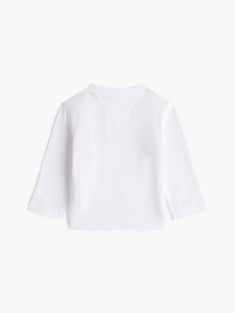 White Logo Long Sleeve T-Shirt  Newborn