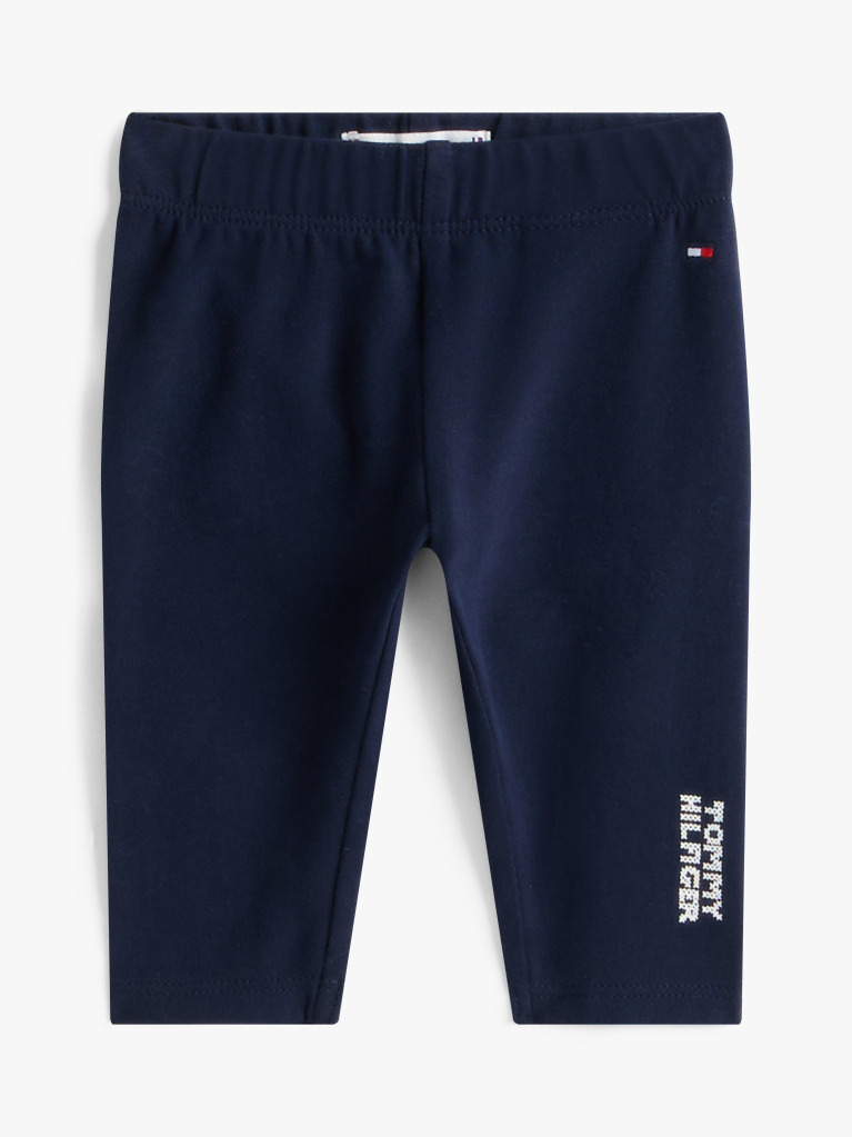 Blue Logo Embroidery Leggings  Newborn