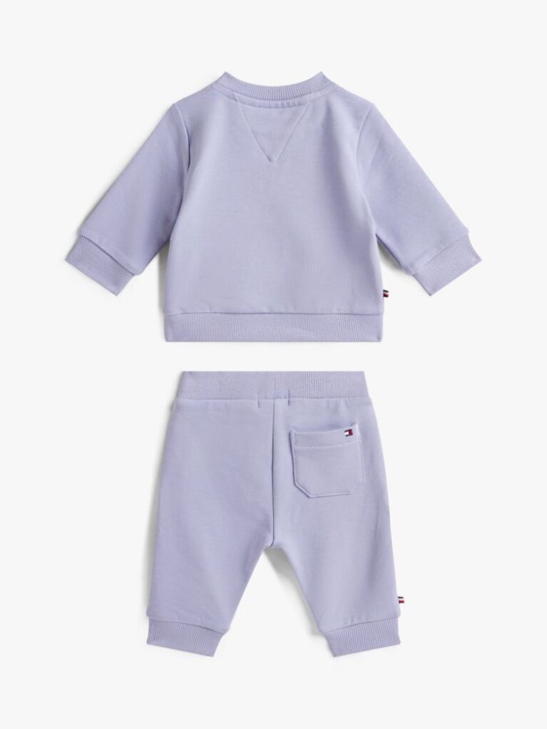 Mov Set Hanorac Cu Logo Si Pantaloni   Nou nascuti