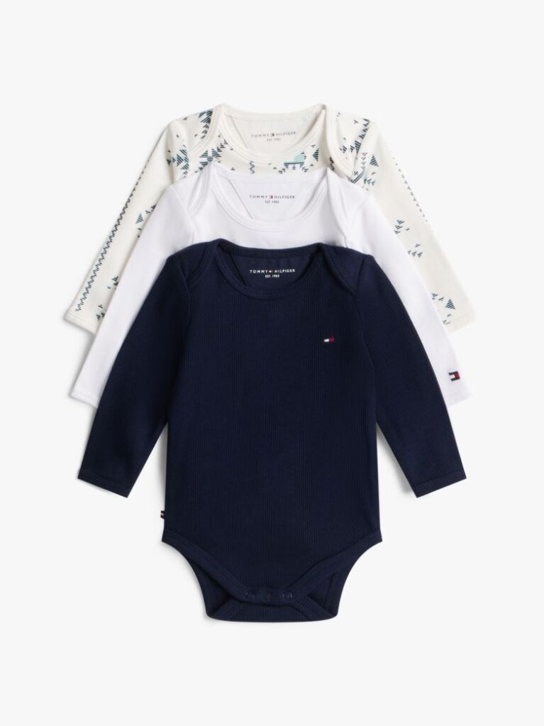 Multi Set De 3 Body-uri Cu Maneci Lungi Si Imprimeu  Nou nascuti