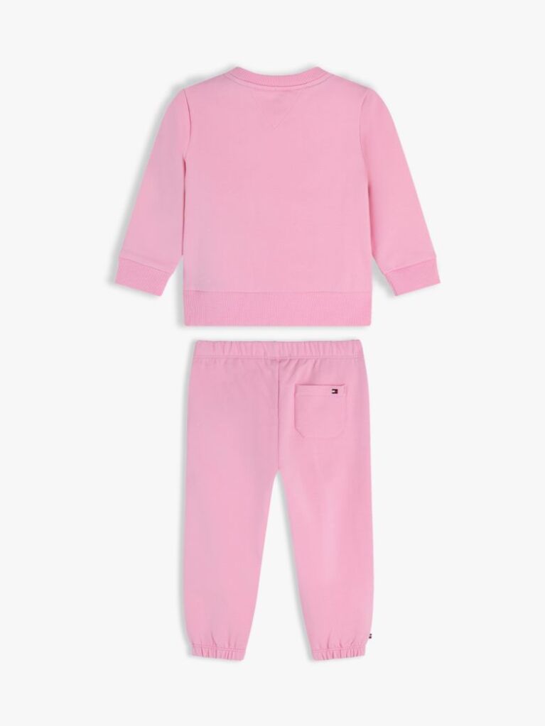 Pink Rope Logo Sweatshirt And Joggers Sets  Newborn
