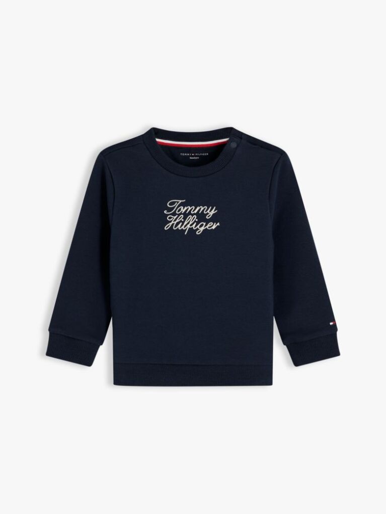 Blue Relaxed Crew Neck Sweatshirt  Newborn