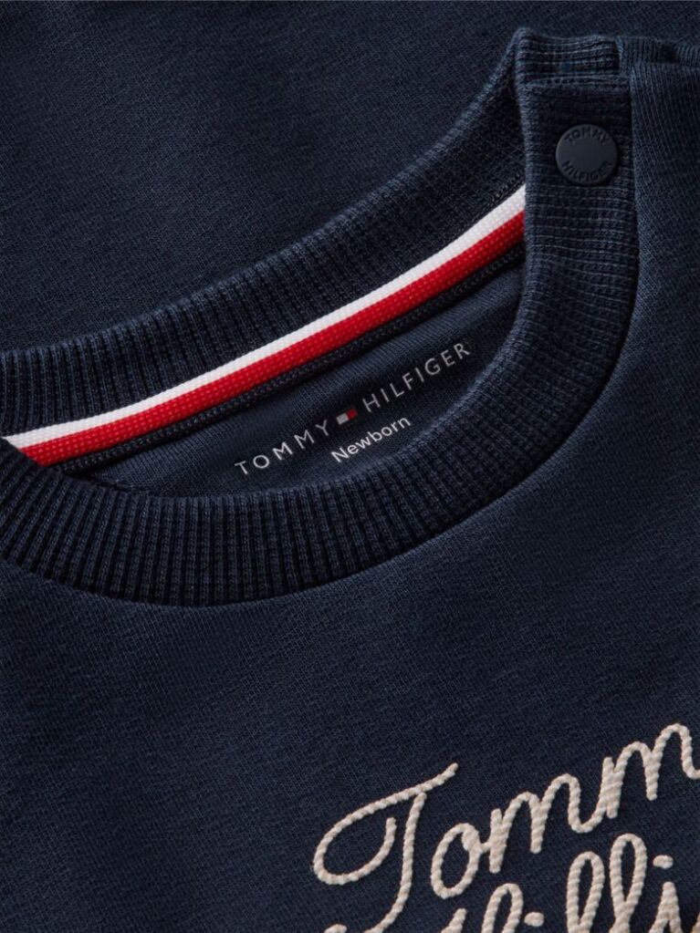 Blue Relaxed Crew Neck Sweatshirt  Newborn