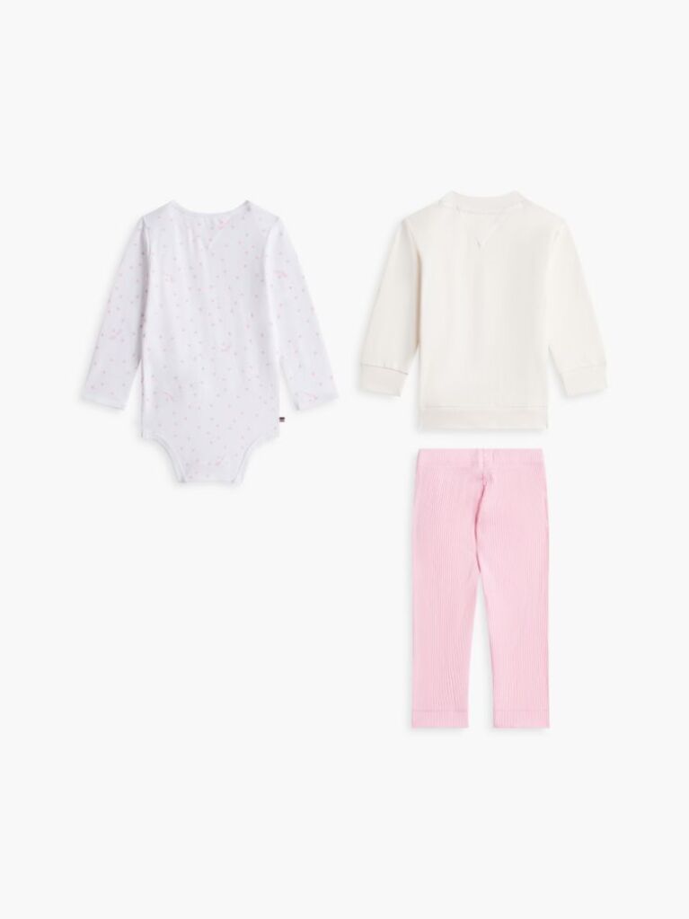 Pink Essential Three-Piece Outfit Gift Box  Newborn