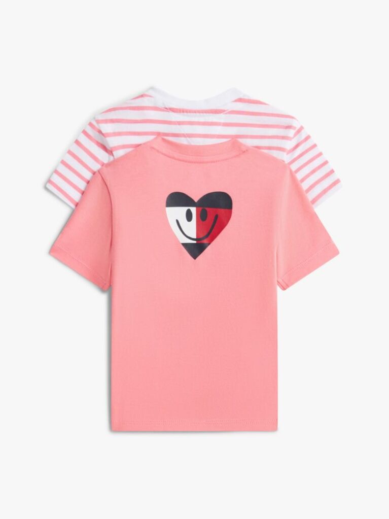 Roz Set De 2 T-Shirts Cu Logo Pe Spate Din Jerseu  Nou nascuti