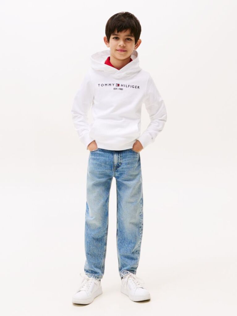 Alb Hanorac Essential  Copii unisex