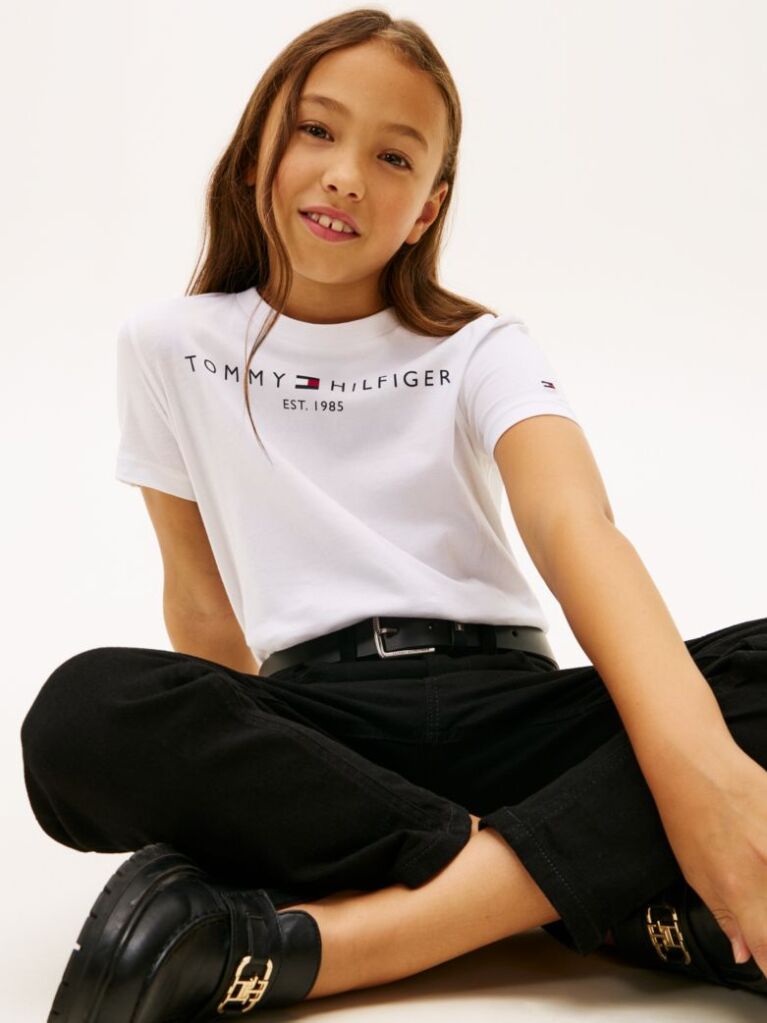 Alb Essential Organic Cotton Logo T-Shirt  Copii unisex