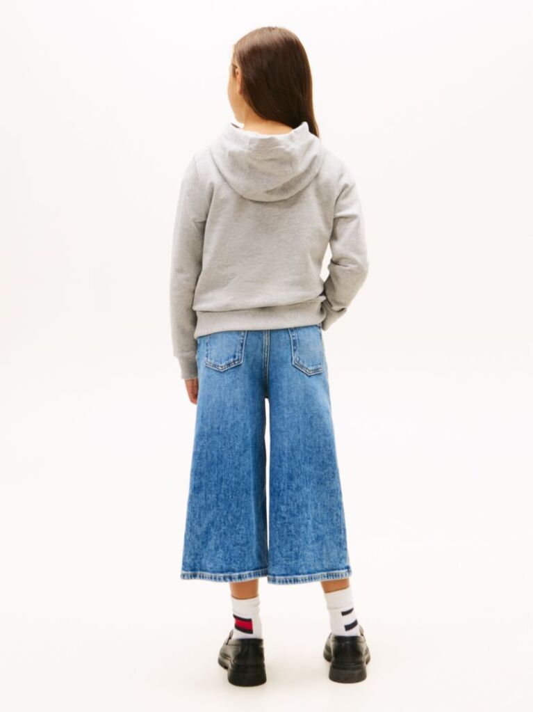 Gri Hanorac Essential Din Bumbac Organic Cu Logo  Copii unisex