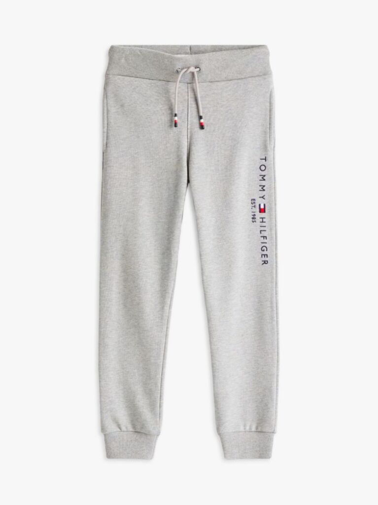 Grey Essential Organic Cotton Logo Joggers  Kids Unisex