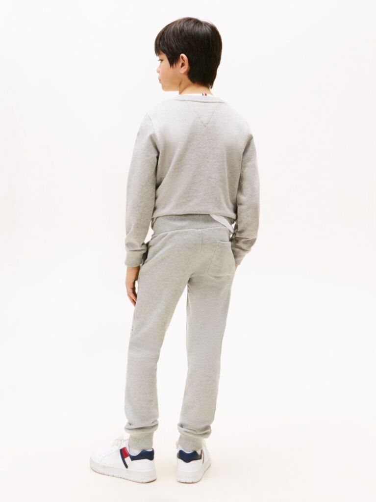 Grey Essential Organic Cotton Logo Joggers  Kids Unisex