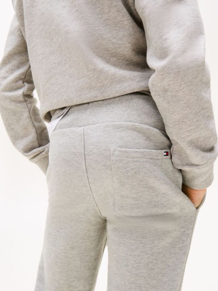 Grey Essential Organic Cotton Logo Joggers  Kids Unisex