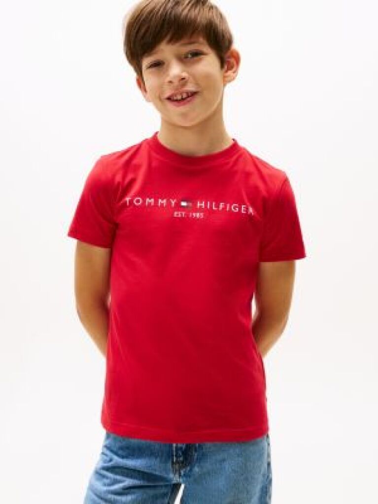 Rosu Tricou TH Essential Unisex  Copii unisex