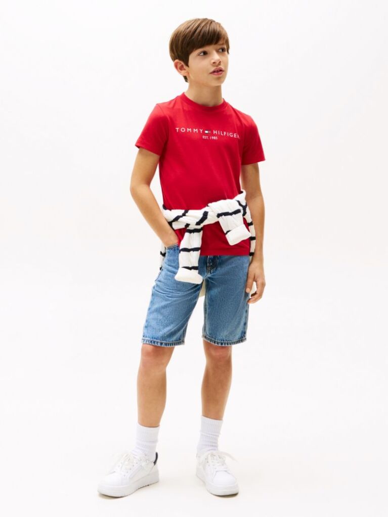 Rosu Tricou TH Essential Unisex  Copii unisex